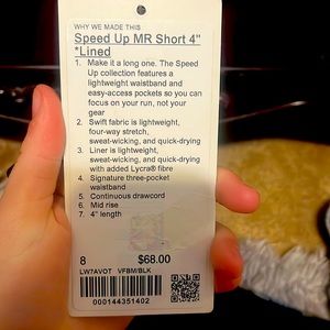 Lululemon, size 8, color VFBM/BLK